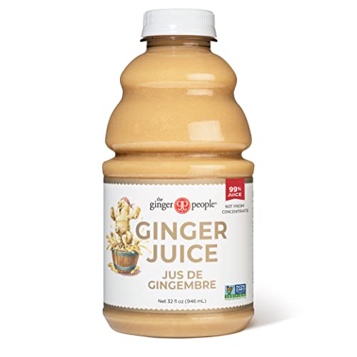 Organic Turmeric Juice, 99% Pure Turmeric Juice by The Ginger People – Drug Free Support, Non-GMO, Premium Quality, 32 Fl oz Bottle (Pack of 1)