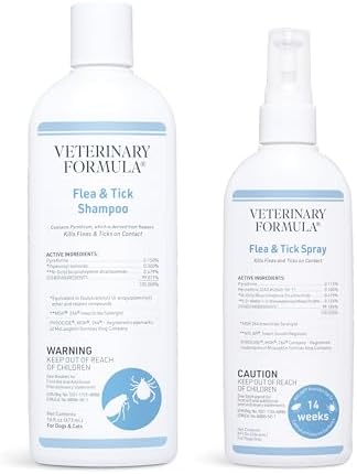 Veterinary Formula Flea and Tick Shampoo for Dogs and Cats, 16 oz