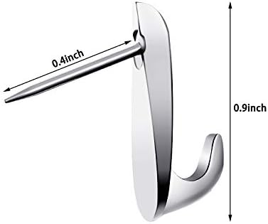 30 Pcs 20 Lbs Pin Hooks Push Pin Hangers Teardrop Style Picture Hooks Metal Picture Hanging Nails for Home Office Wooden Fabric Wall(Silver)
