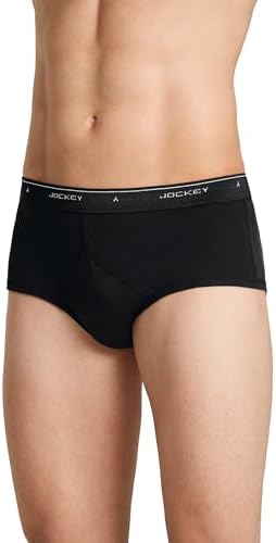 Jockey Classic Low Rise Brief- 6 Pack - 100% Cotton Underwear for Men