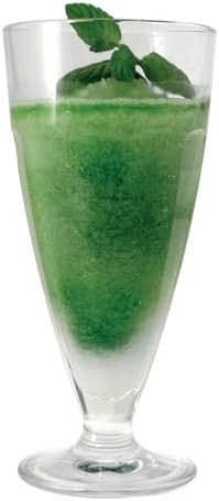 Bormioli Rocco Rock Bar 12.5 oz. Long Drink Stackable Tempered Beverage Glasses for Cold Drinks, Water, and Cocktails, Set of 6, Ice Blue