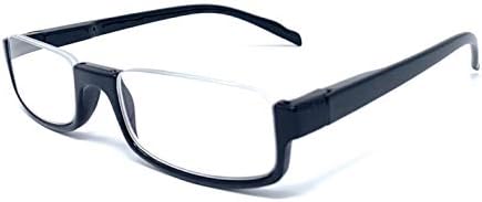 The Parker Rectangle Half Frame Reading Glasses, Unisex Semi Rimless Readers + 1.50 Tortoise