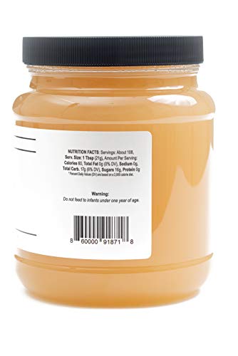 TJO Bees Raw and Unfiltered Honey (5 LB (80 OZ) Jar)