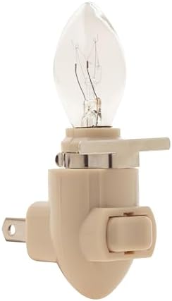 Creative Hobbies Auto On Sensor Plug in Night Light Module Includes 4 Bulbs and 4 Metal Clips, Great for Making Your Own Decorative Night Lights