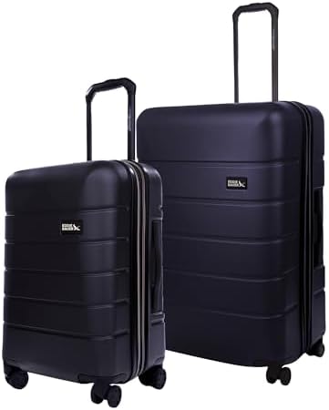 Eddie Bauer Glacier Checked 30" Luggage | Hardside | Spinner Wheels | Expandable | Lightweight | Travel Essentials - Sprig Green