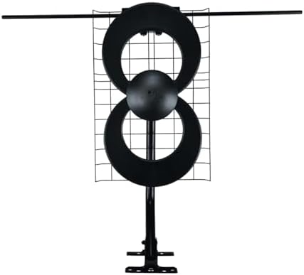 Antennas Direct ClearStream 2V Indoor Outdoor TV Antenna UHF VHF Multi-Directional, 60+ Mile Range, 4K 8K UHD, NEXTGEN TV – w/Reflector, 20-inch Mast