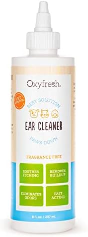 Oxyfresh Advanced Ear Cleanser for Dogs & Cats – Fast Acting Pet Ear Wash | Gentle Ear Cleanser for Dogs Works Great for Routine Dog Ear Wash and