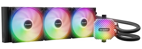 be quiet! Light Loop 360mm White CPU Liquid Cooler for Heavily Overclocked Systems, 3X Light Wings LX 120mm PWM high-Speed White Fan, Stylish ARGB Cooling Block, Extremely high Cooling Performance