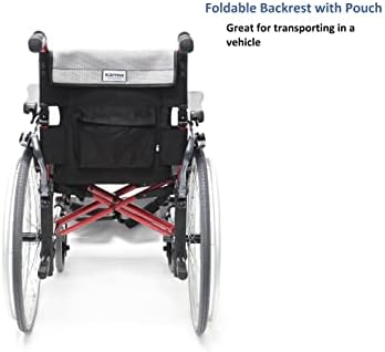 Karman 29 pounds S-305 Ergonomic Wheelchair 18" Pearl Silver