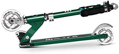 Micro Kickboard | Sprite Foldable LED Scooter for Ages 6+ | Children up to 220 lbs | 2 Wheel | Travel Ready | Adjustable T Bar | Smooth Ride