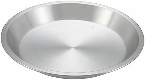 Winco 9-Inch Aluminum Pie Plate, Medium | Restaurant service, Great for Entrees, Salads, Desserts and Appetizers