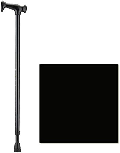 NOVA Designer Walking Cane with T-Grip Molded Handle, Lightweight and Adjustable Walking Stick, Black
