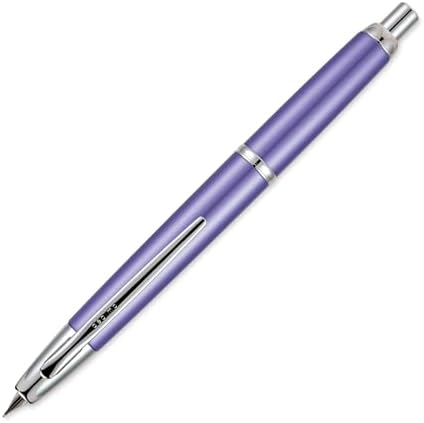 PILOT Vanishing Point Decimo Refillable & Retractable Fountain Pen, Light Blue Barrel with Rhodium Accents, Blue Ink, Extra Fine Nib (65337)