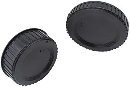 ULBTERF Front Body Cap and Rear Lens Cap Cover for Nikon F Mount Camera