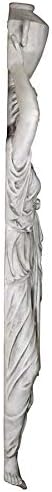 Design Toscano Dione the Divine Greek Water Woman Indoor/Outdoor Garden Statue, Medium, 22 inches tall, Cast Stone Resin, Antique Stone Finish