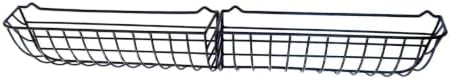 72 inch Window Hayrack Planter with Coco Liner - Black PVC Coated
