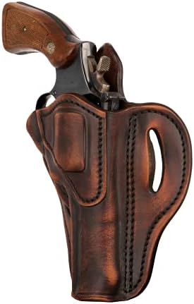1791 Gunleather OWB K-Frame Holster Fits Ruger GP100, S&W 686, Model 66 | Right-handed leather belt holster also fits S&W 686, Model 66, L-Frame and Ruger Speed Six revolvers