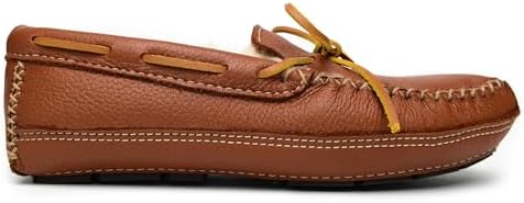 Minnetonka Men's Sheepskin Moose Slipper