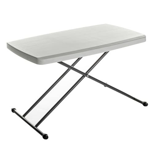 Iceberg IndestrucTable Classic Personal Folding Table, Platinum, 30' x 20"