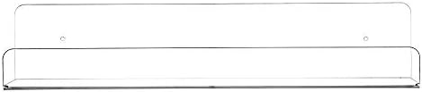 CY craft Clear Acrylic Floating Shelves Display Ledge, 5 MM Thick Wall Mounted Storage Shelf for Kitchen/Bathroom/Office