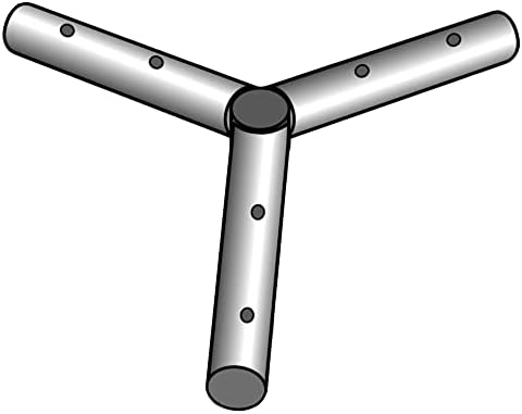 4 Way Crown Steel Replacement Premium Frame Tent Fitting | For Premium West Coast Frame Style Party Tents | Part Fits 10' x 10' and 15' x 15' Tent Frames
