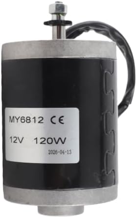 Tbest DC Motor, High-Speed Small Brushed Motor with Pulley, 12V 120W for Electric Scooter Repairs, DIY Projects, Commuters, Adults and Kids