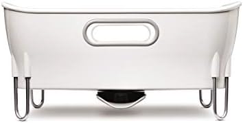 simplehuman Compact Dish Rack, White Plastic
