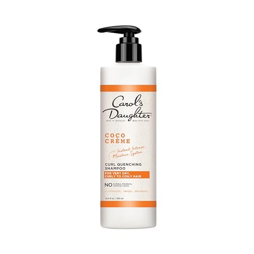 Carol's Daughter Coco Creme Curl Quenching Shampoo with Coconut Oil and Mango Butter for Very Dry, Curly Hair, 12 fl oz