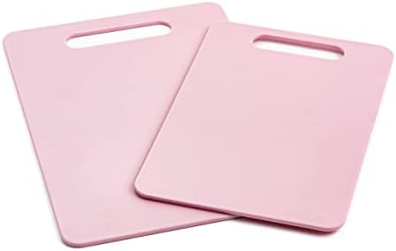 GreenLife Cutting Board Set 8x12" & 10x14", Extra Durable, Meal Prep, Non-Slip, Grip Handles, Crack Resistant, Dishwasher Safe, Reversible, Versatile Kitchen Essentials, Turquoise