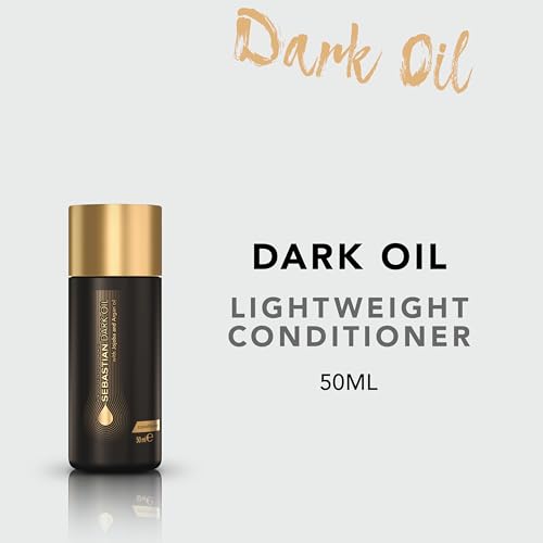 Sebastian Professional Dark Oil Lightweight Conditioner | Infused with Jojoba & Argan Oil | Smoothes and detangles hair.