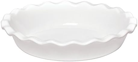 Emile Henry Made In France 9 Inch Pie Dish, White