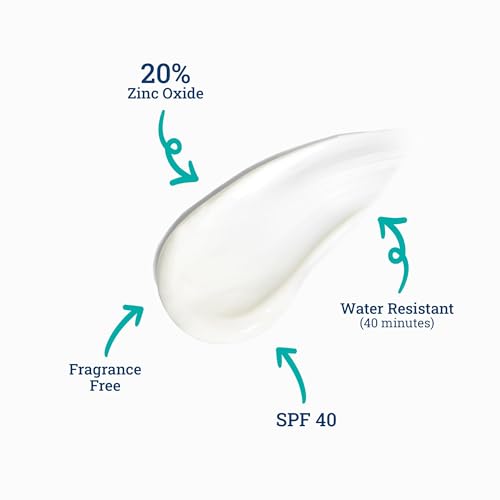 COTZ Sensitive Non-Tinted Zinc Oxide Mineral Sunscreen for Body and Face; Broad Spectrum SPF 40; 3.5 oz / 100 g