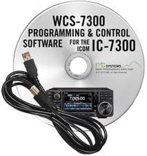 Icom IC-7300 Accessory Pack Bundle - WCS 7300 Programming Software and Cable - Nifty Guide and Ham Guides Pocket Reference Card Bundle!