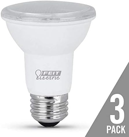 Feit Electric PAR20 LED Light Bulb, 50W Equivalent, Non-Dimmable, 5000K Daylight White, E26 Base, 500 Lumen, Indoor/Outdoor Recessed Light Bulb