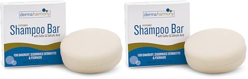 Dermaharmony 5% Sulfur 2% Salicylic Acid Shampoo Bar for Dandruff (4 oz)