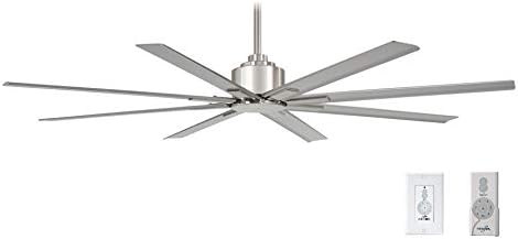 Minka-Aire F896-65-BNW Xtreme H2O 65 Inch Outdoor Ceiling Fan with DC Motor in Brushed Nickel Wet Finish