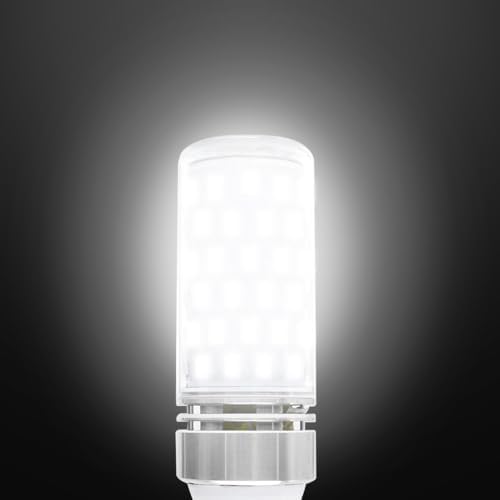 LEDLightsWorld Super Bright E12 LED Corn Bulbs, 16W 1500LM Bulbs, Daylight White 6000K Lights, CRI80+, 120W Incandescent Bulb Equivalent