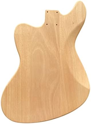 DIY Electric Guitar Kit Beginner Kit Right Handed Jazzmaster Style | 6 String, Mahogany Body, Mahogany Neck, Rosewood Fretboard, Chrome Hardware