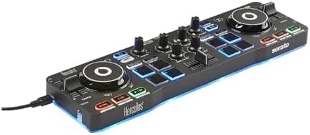 Hercules DJ Starter Kit | Starlight USB DJ Controller with Serato DJ Lite Software, 15-Watt Monitor Speakers