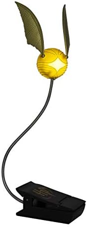 Paladone Golden Snitch Lumi Clip | Convenient Harry Potter Themed Reading Light | Dual Powered by Batteries or USB, Gold