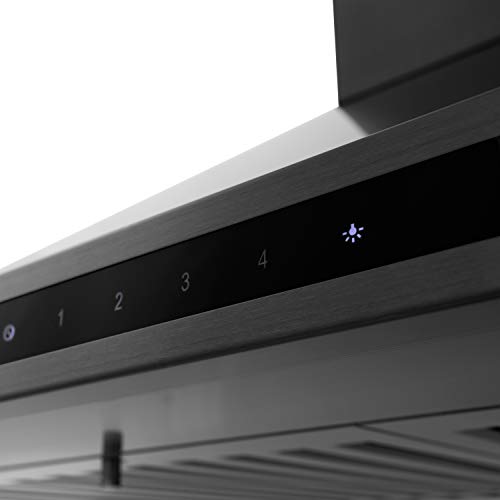 ZLINE Convertible Vent Wall Mount Range Hood in Black Stainless Steel (BSKBN) (42)