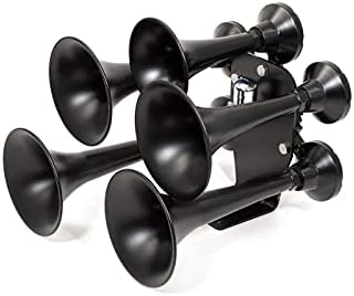 HornBlasters Smooth Black 5 Trumpet Katrina Train Horn
