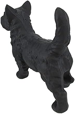 Things2Die4 Cast Iron Scottish Terrier Dog Statue Black Enamel Scottie