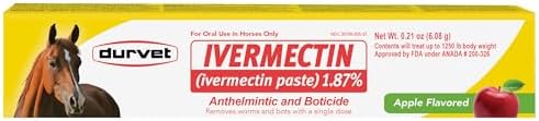 Ivermectin Paste Dewormer - 6.08g dose @ 1.87%-Apple flavored