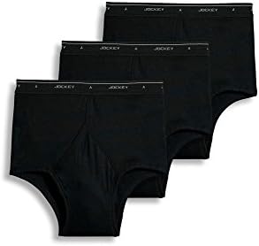 Jockey Classic Full Rise Brief- 3 Pack - 100% Cotton Underwear for Men