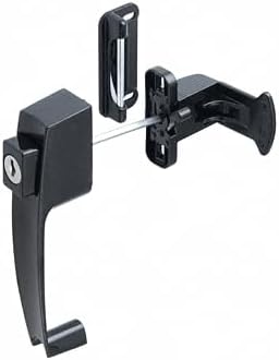 Black Screen and Storm Door Push Button Lock 1-3/4" Screw Holes