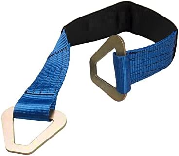 Axle Straps 10000 Lbs Break Strength 3335 Lbs Working Load Blue Car Axle Straps for Race Car Hauler Tow Truck 4x4 Off-Road,4 Pack (2 Inch by 24 Inch)