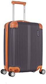Rockland Berlin Hardside 3 Piece Expandable Spinner Wheel Luggage Set, (20"/24"/28"), Black
