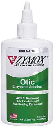 PKB Animal Health Zymox Otic Enzymatic Solution for Dogs and Cats to Soothe Ear Infections Without Hydrocortisone for Itch Relief, 4oz