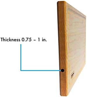 Premium Maple Wood Cutting Board - 12x8 Inches, Reversible Chopping Board for Kitchen, Cheese, and Charcuterie, Durable and Knife-Friendly